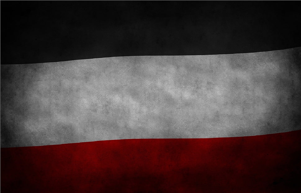 black, white, and red striped flag HD wallpaper